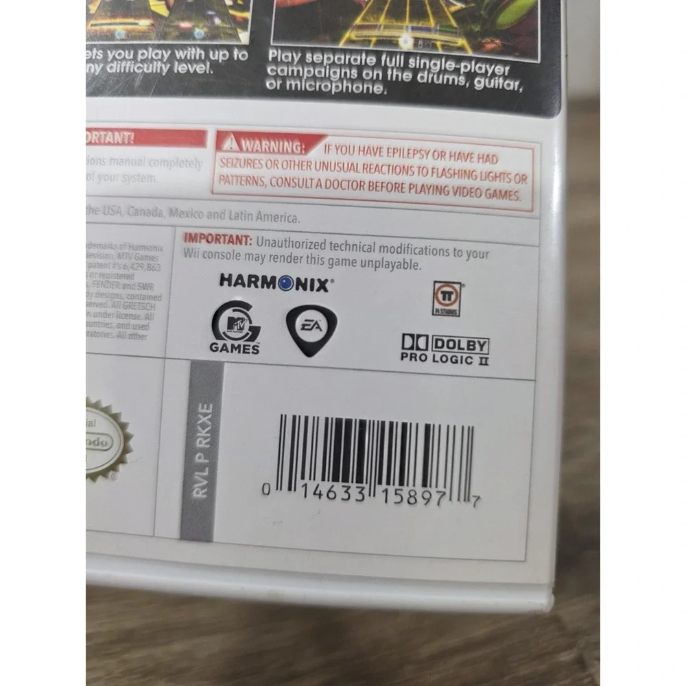 Rock Band for Nintendo Wii (2006) CIB With Manual